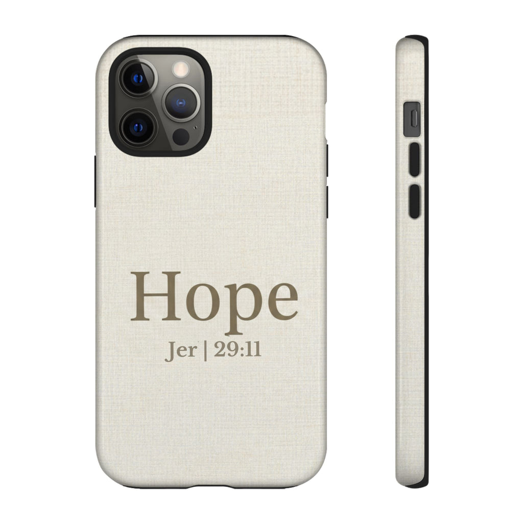 Hope (Jeremiah 29:11) Phone Case — Minimalist Christian Inspirational Cover