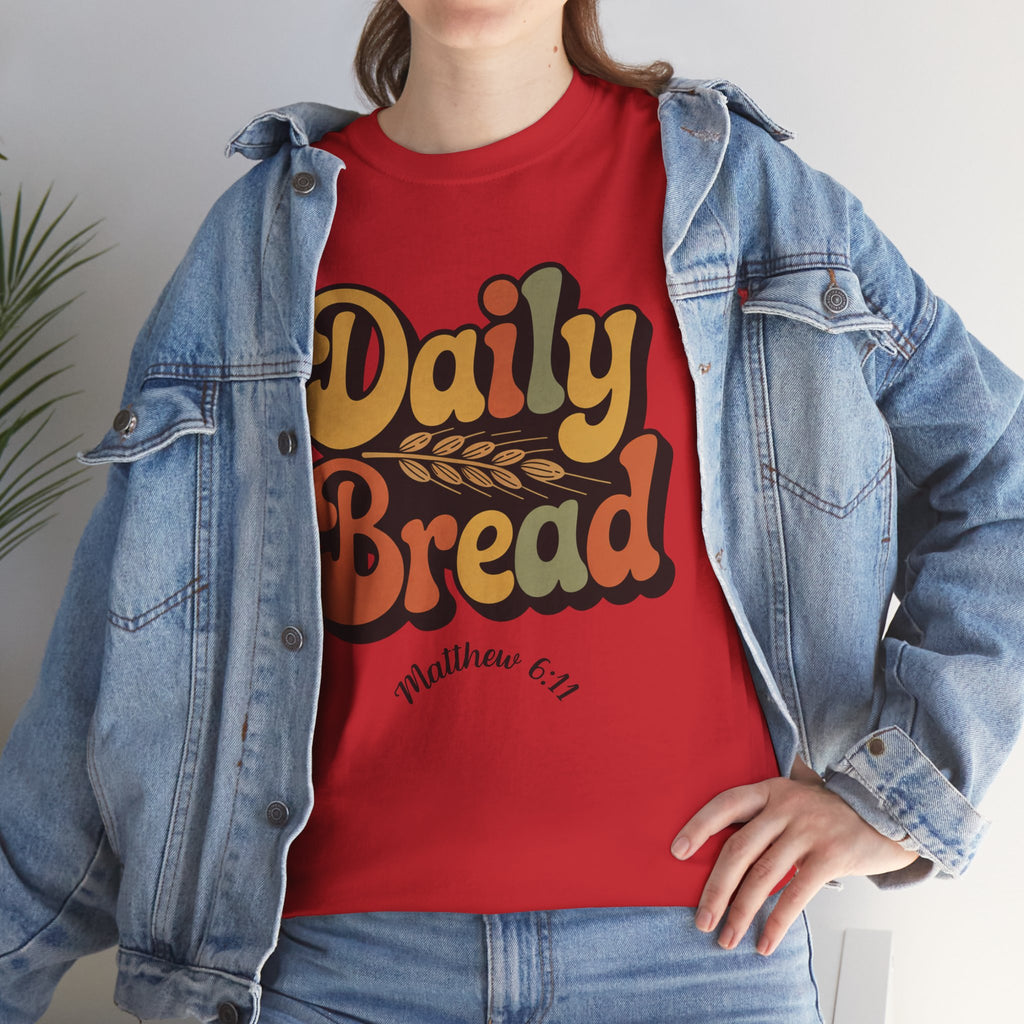 Daily Bread Shirt, Matthew 6:11, Retro Christian Shirt, Vintage Faith Shirt, Lord's Prayer Shirt, Christian Gift, Scripture Shirt