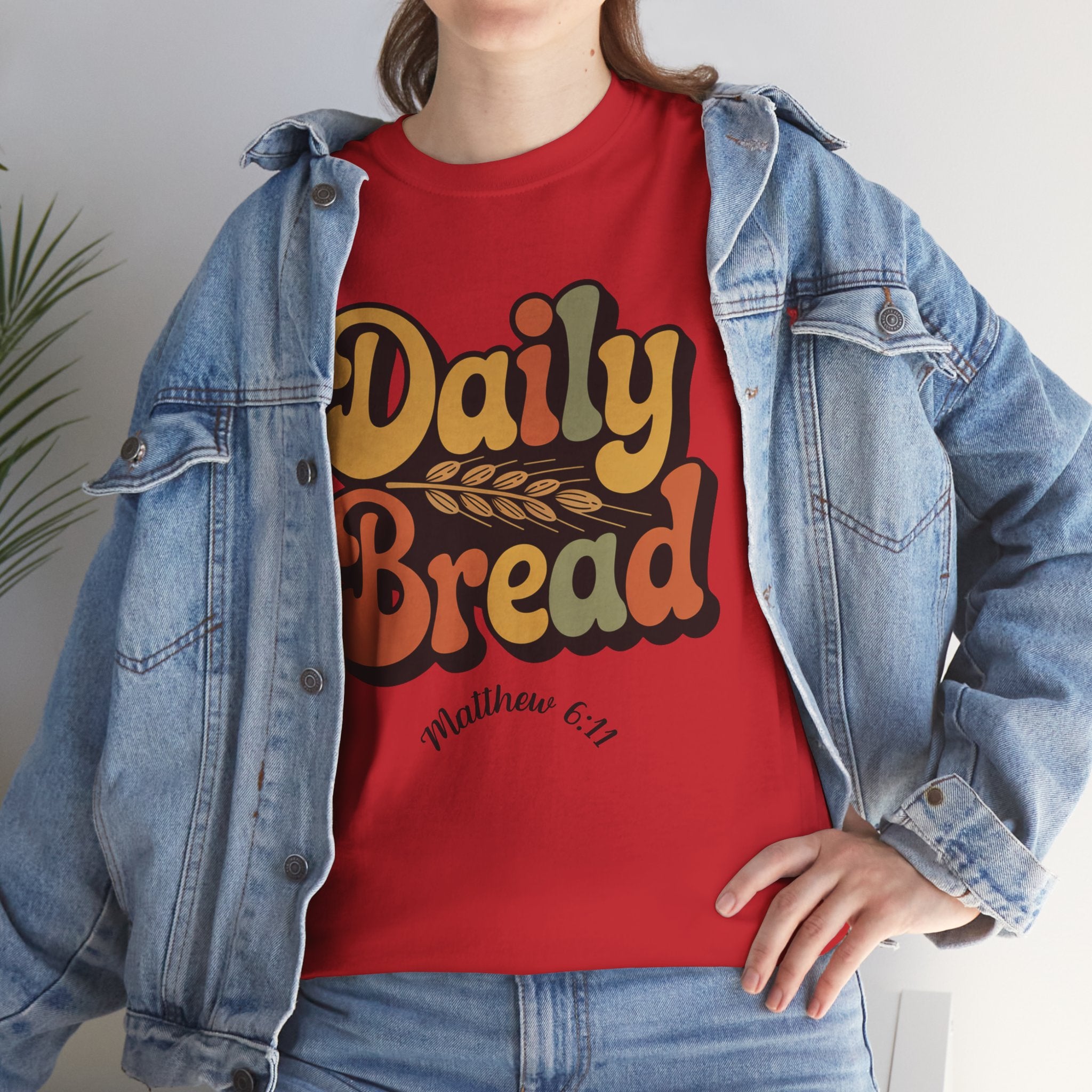 Daily Bread Shirt, Matthew 6:11, Retro Christian Shirt, Vintage Faith Shirt, Lord's Prayer Shirt, Christian Gift, Scripture Shirt