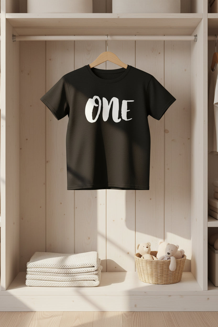 Kids 'One' Birthday T‑Shirt — First Birthday Outfit