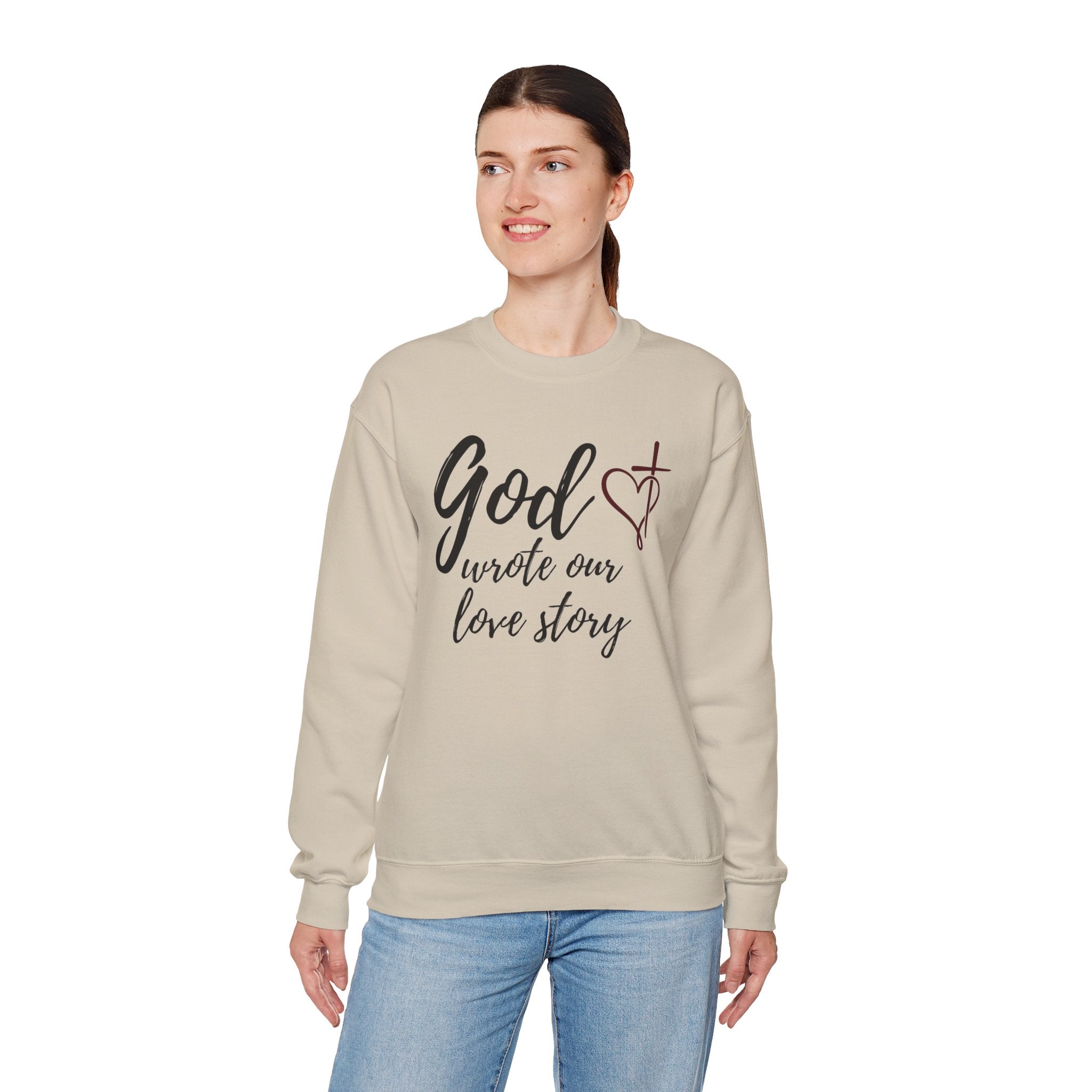 God Wrote Our Love Story Crewneck Sweatshirt