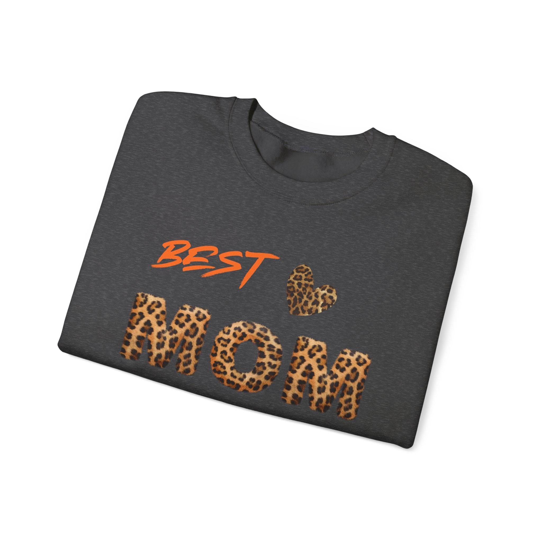 Leopard Print "Best Mom Ever" Sweatshirt | Mom Design Crewneck