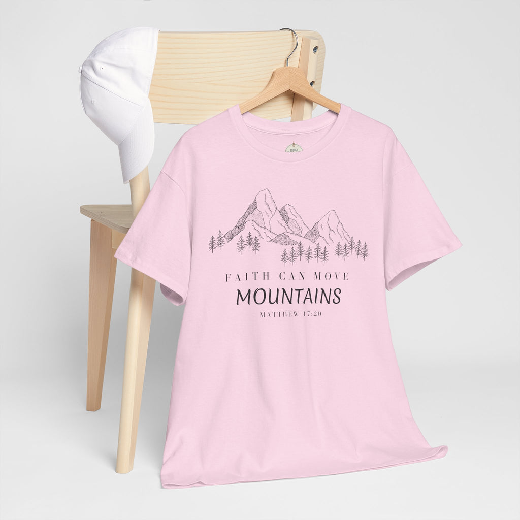 Faith Can Move Mountains T-Shirt | Christian Women's Tee