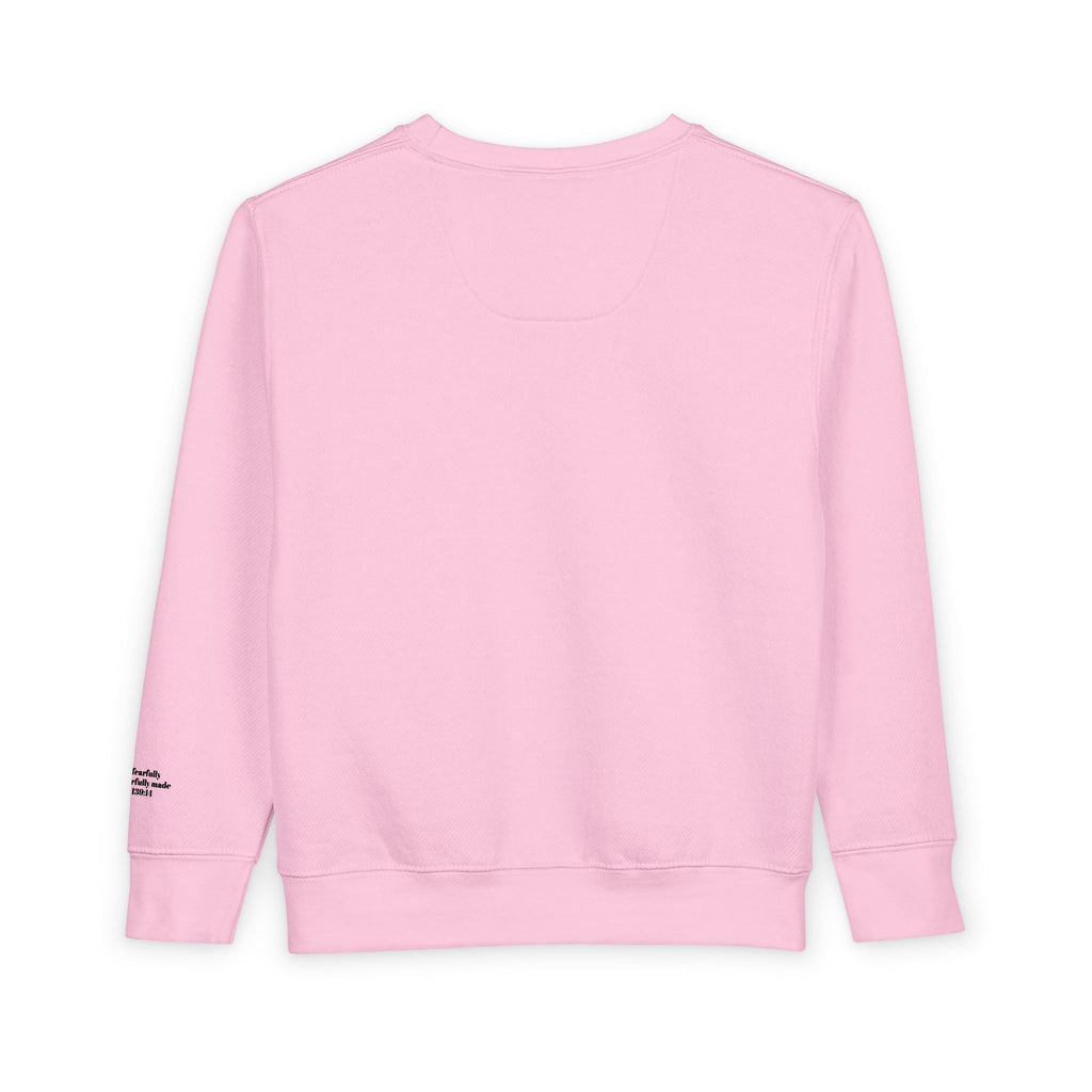 Toddler Sweatshirt — "God Says I Am" Bows Inspirational Kids Pullover