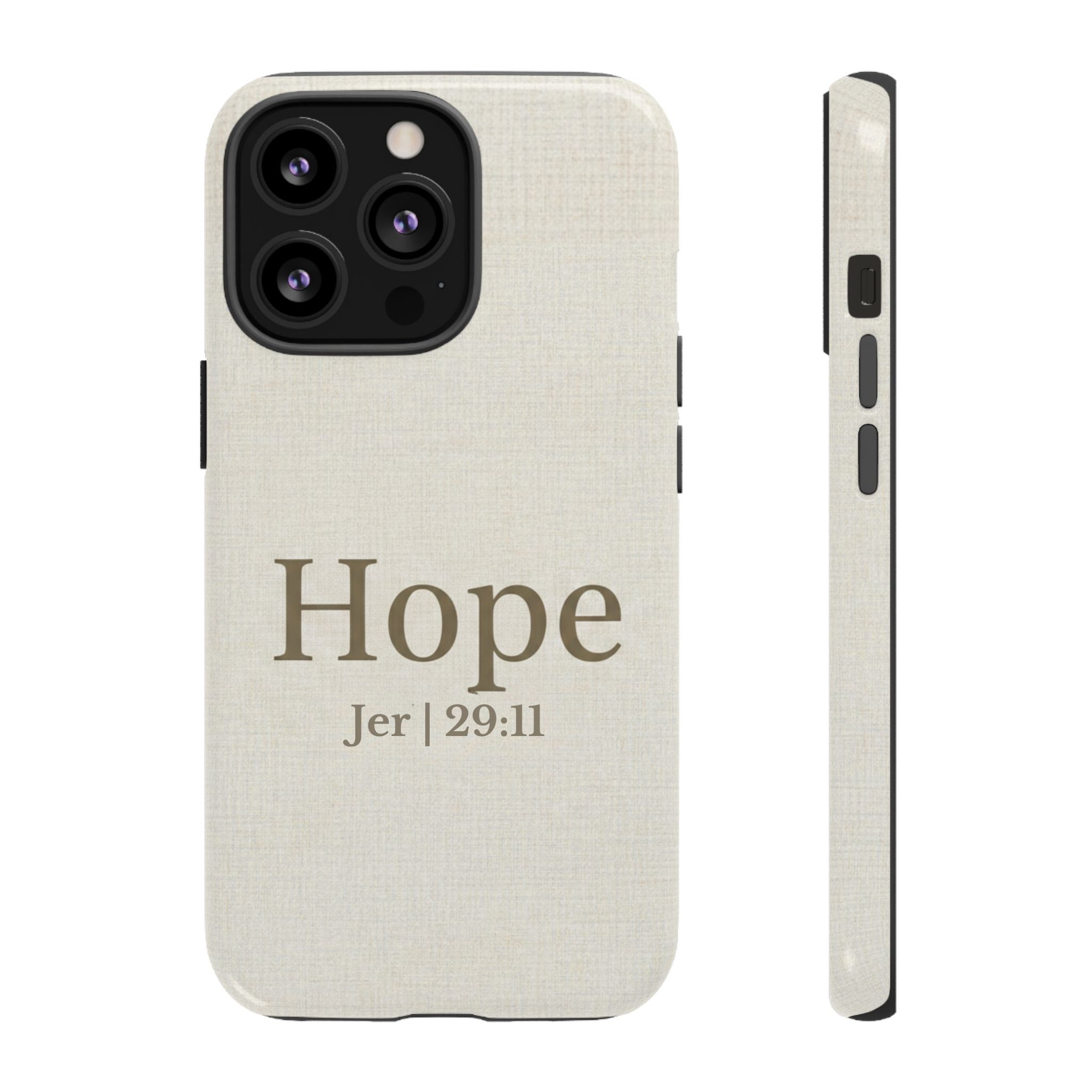 Hope (Jeremiah 29:11) Phone Case — Minimalist Christian Inspirational Cover