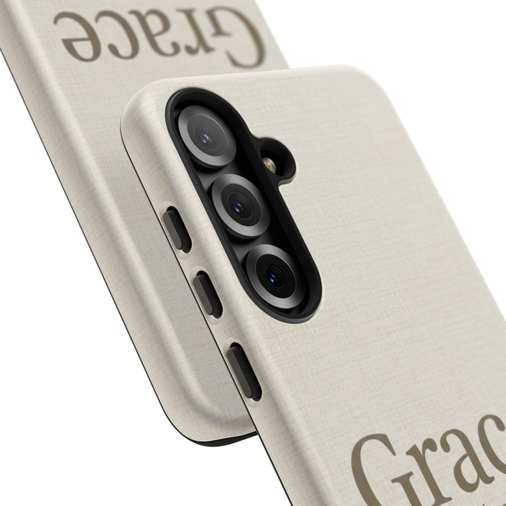 Grace (Ephesians 2:8) Phone Case — Minimalist Christian Inspirational Tough Case