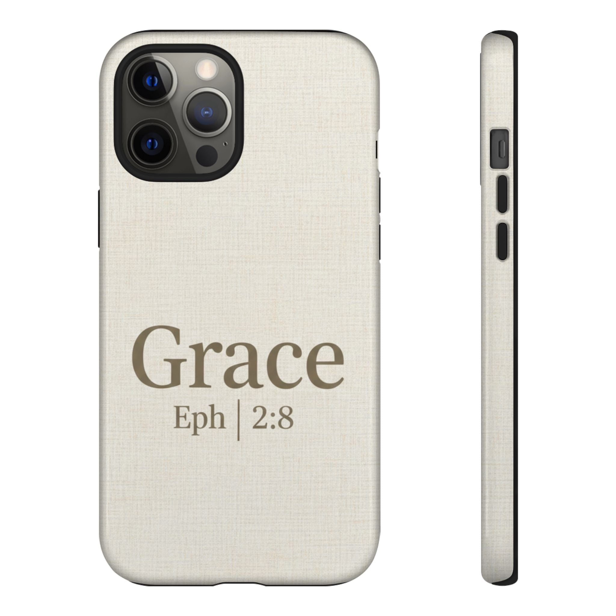 Grace (Ephesians 2:8) Phone Case — Minimalist Christian Inspirational Tough Case