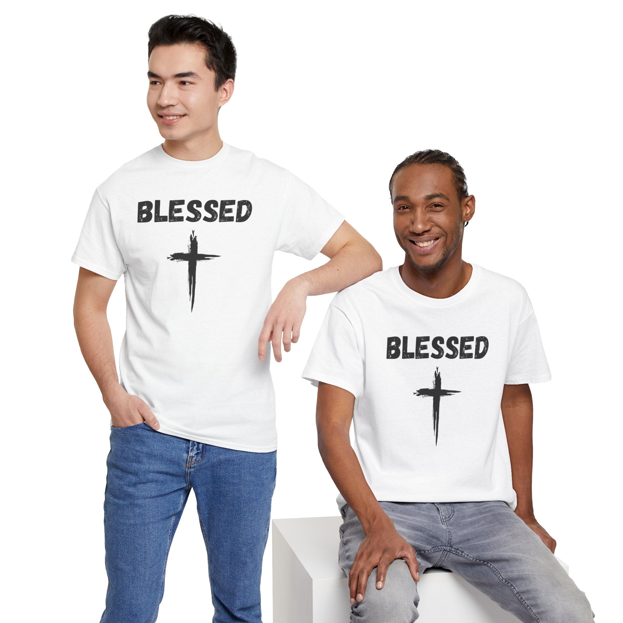 Blessed Cross T-Shirt — Christian Faith Tee