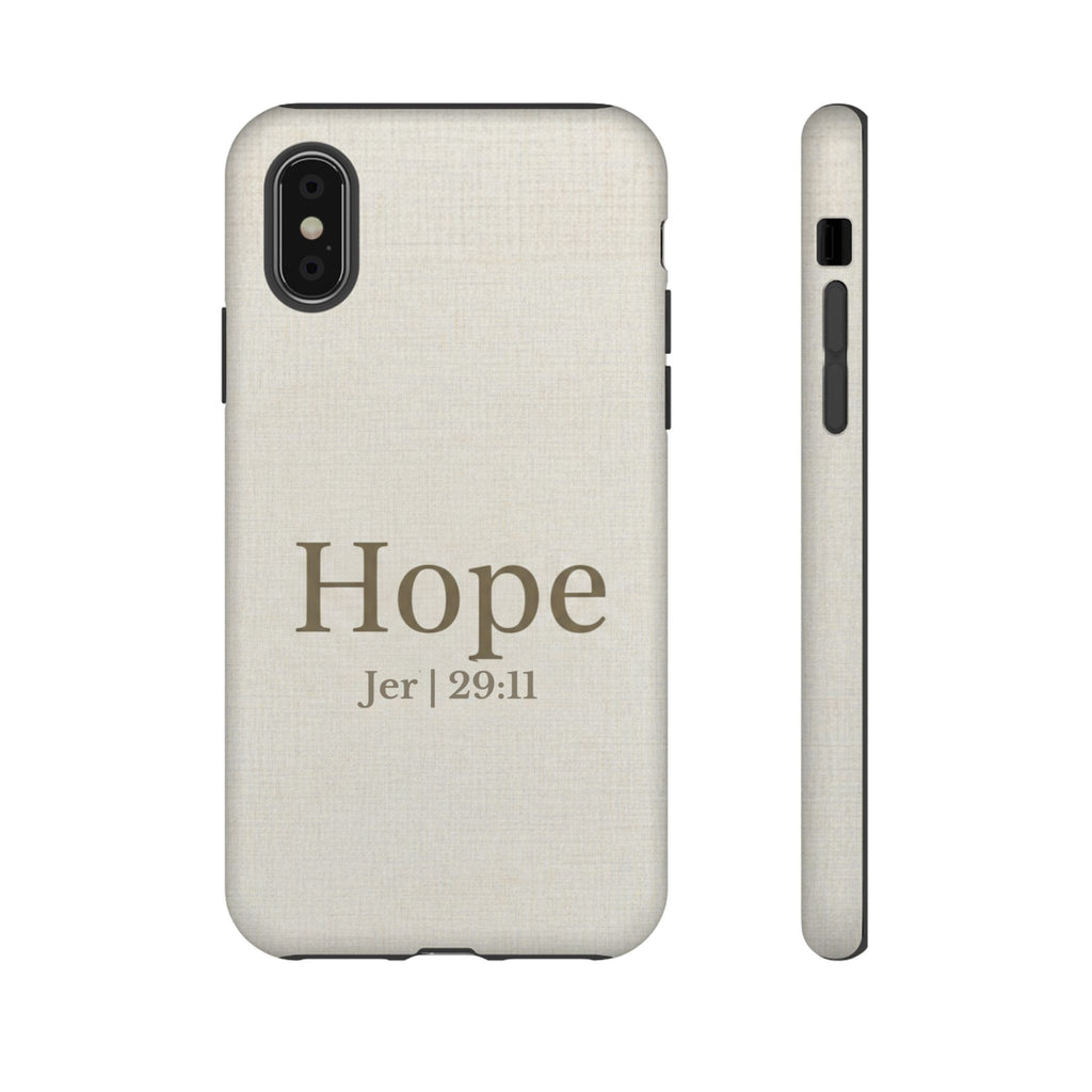 Hope (Jeremiah 29:11) Phone Case — Minimalist Christian Inspirational Cover