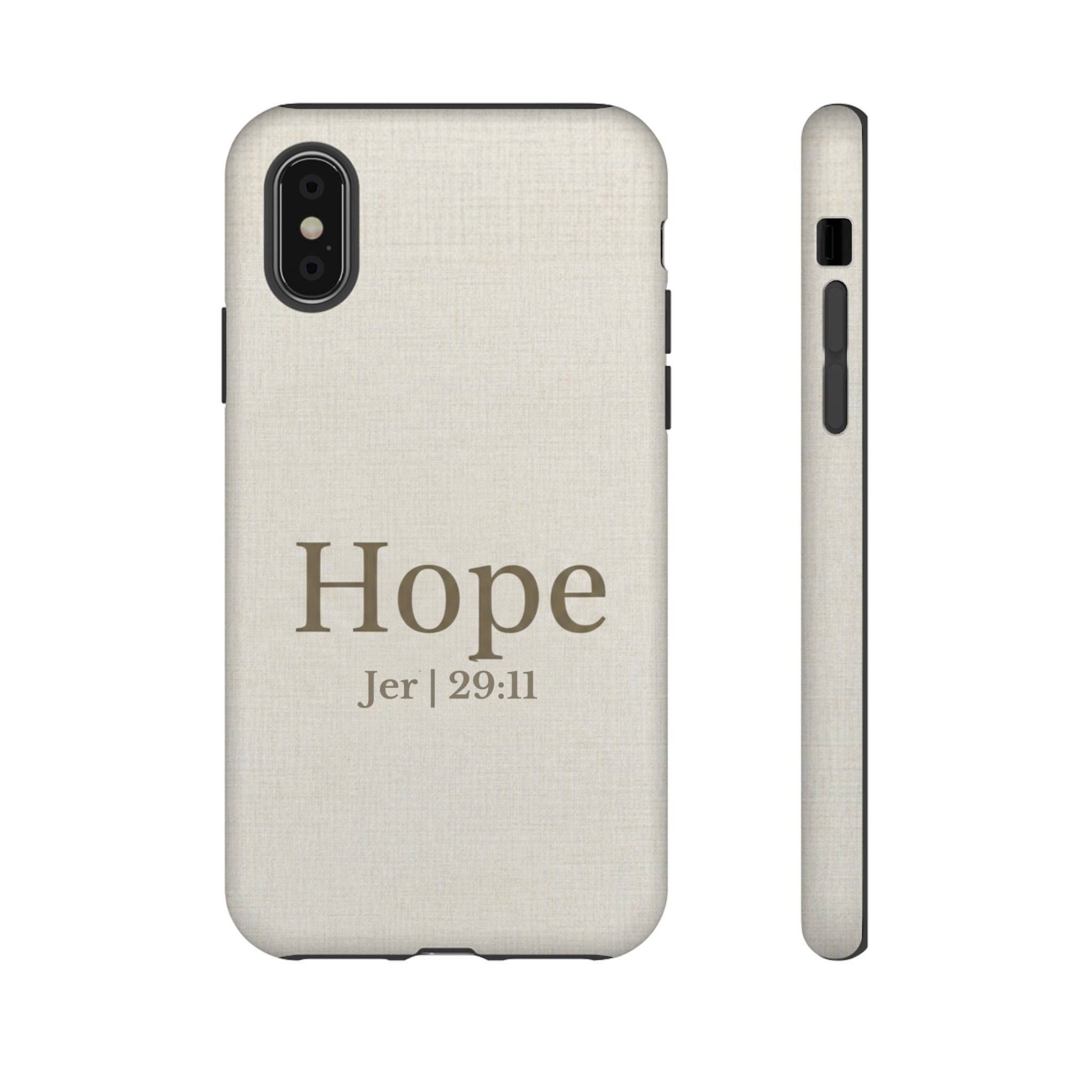 Hope (Jeremiah 29:11) Phone Case — Minimalist Christian Inspirational Cover