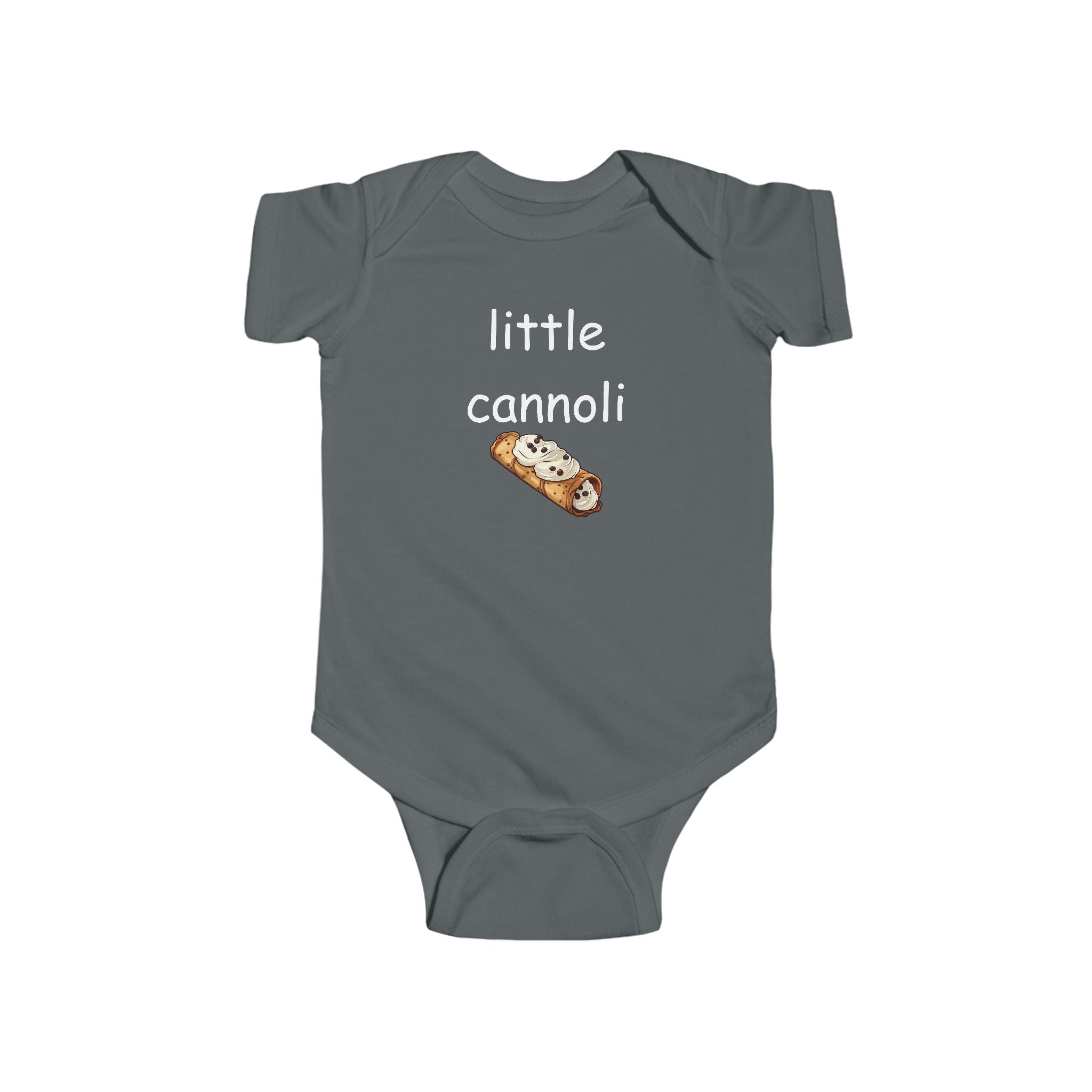 Infant Bodysuit - "Little Cannoli" Cute Italian Dessert Baby Onesie