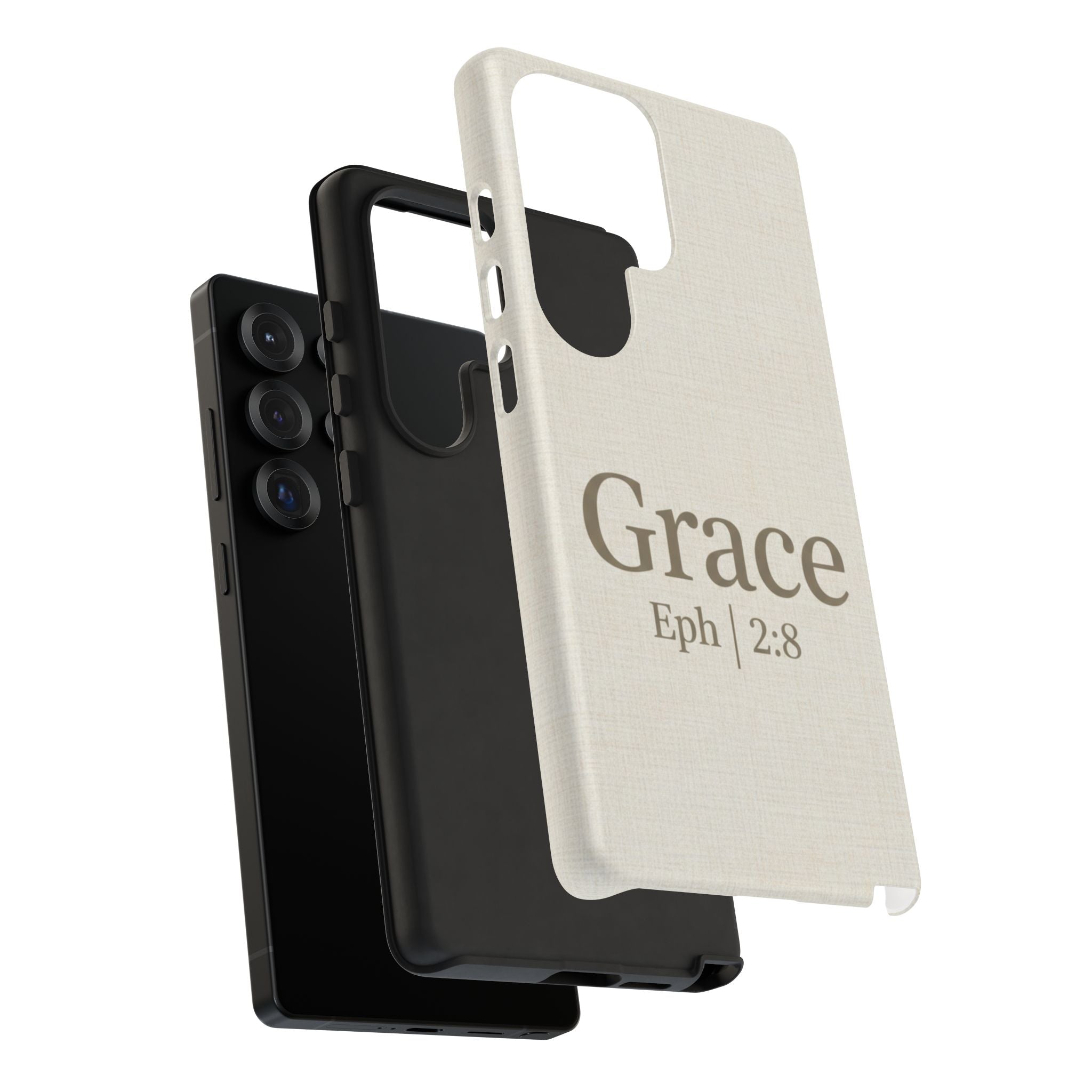 Grace (Ephesians 2:8) Phone Case — Minimalist Christian Inspirational Tough Case
