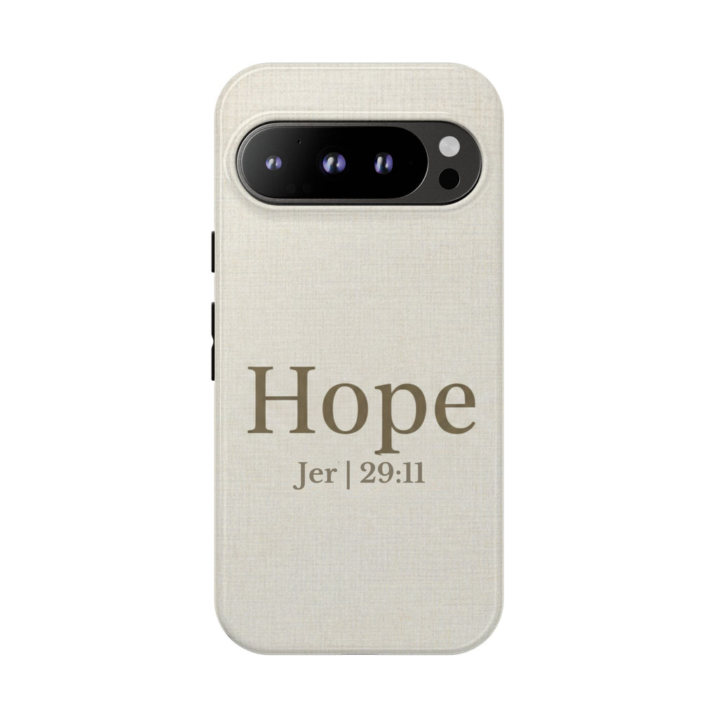 Hope (Jeremiah 29:11) Phone Case — Minimalist Christian Inspirational Cover