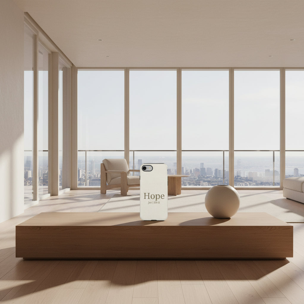 Hope (Jeremiah 29:11) Phone Case — Minimalist Christian Inspirational Cover