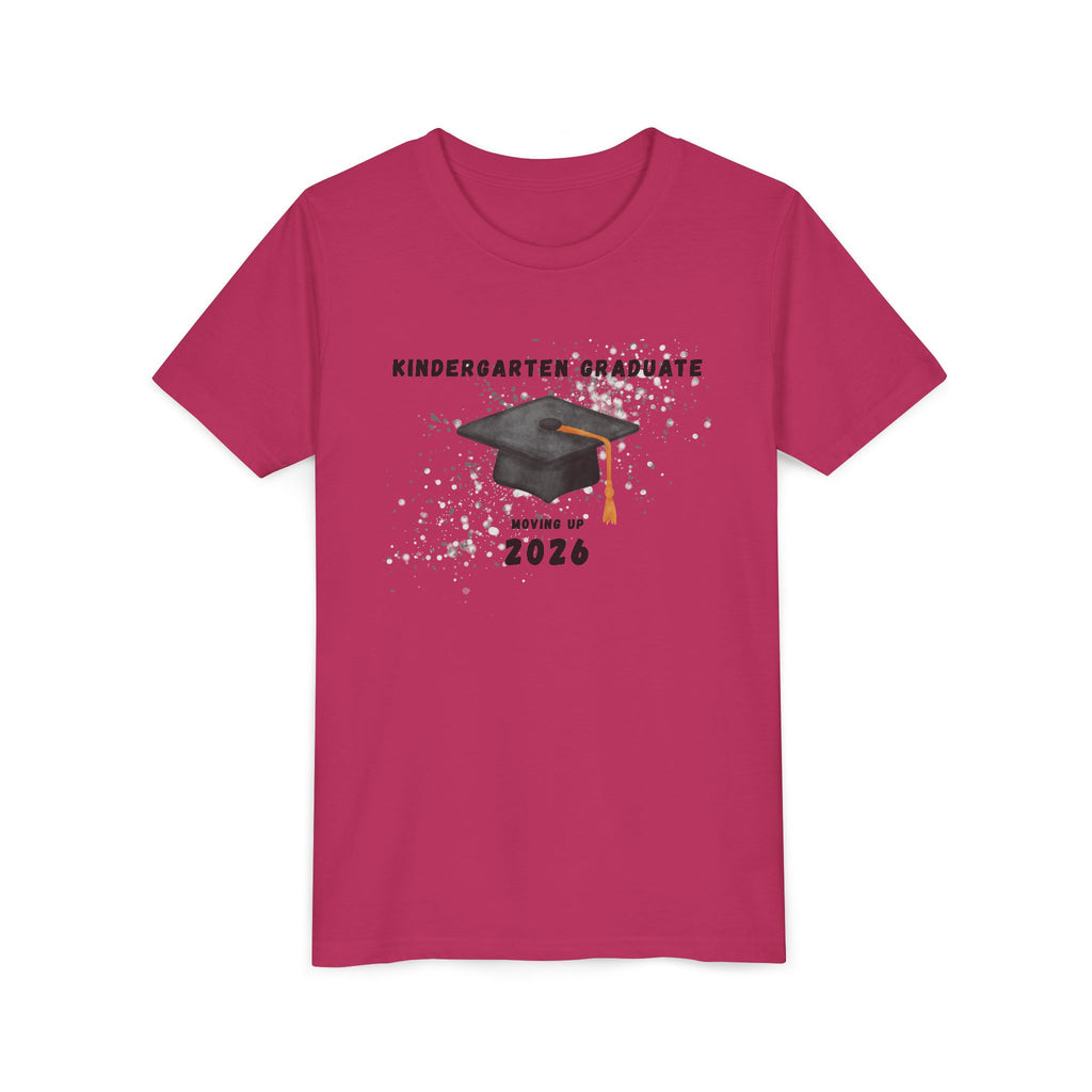 Kindergarten Graduate 2026 Youth Tee — Graduation Cap Graphic