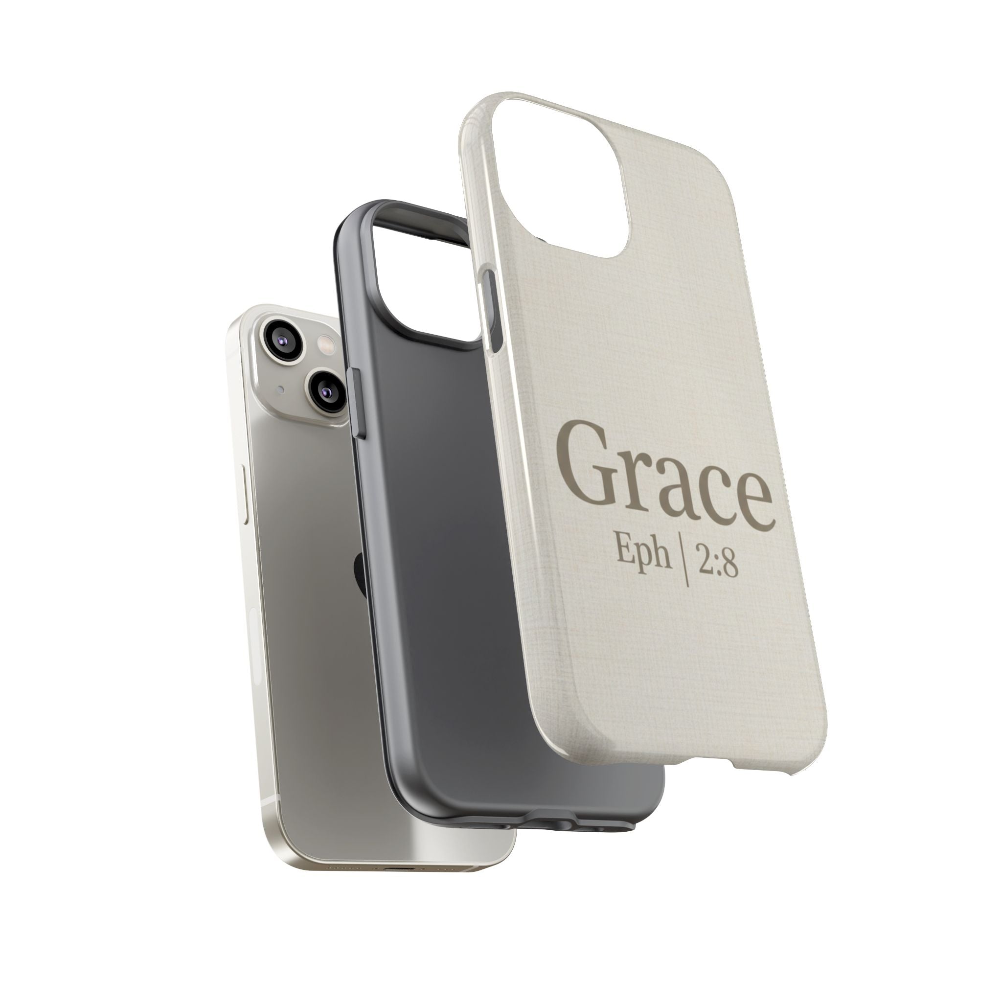 Grace (Ephesians 2:8) Phone Case — Minimalist Christian Inspirational Tough Case