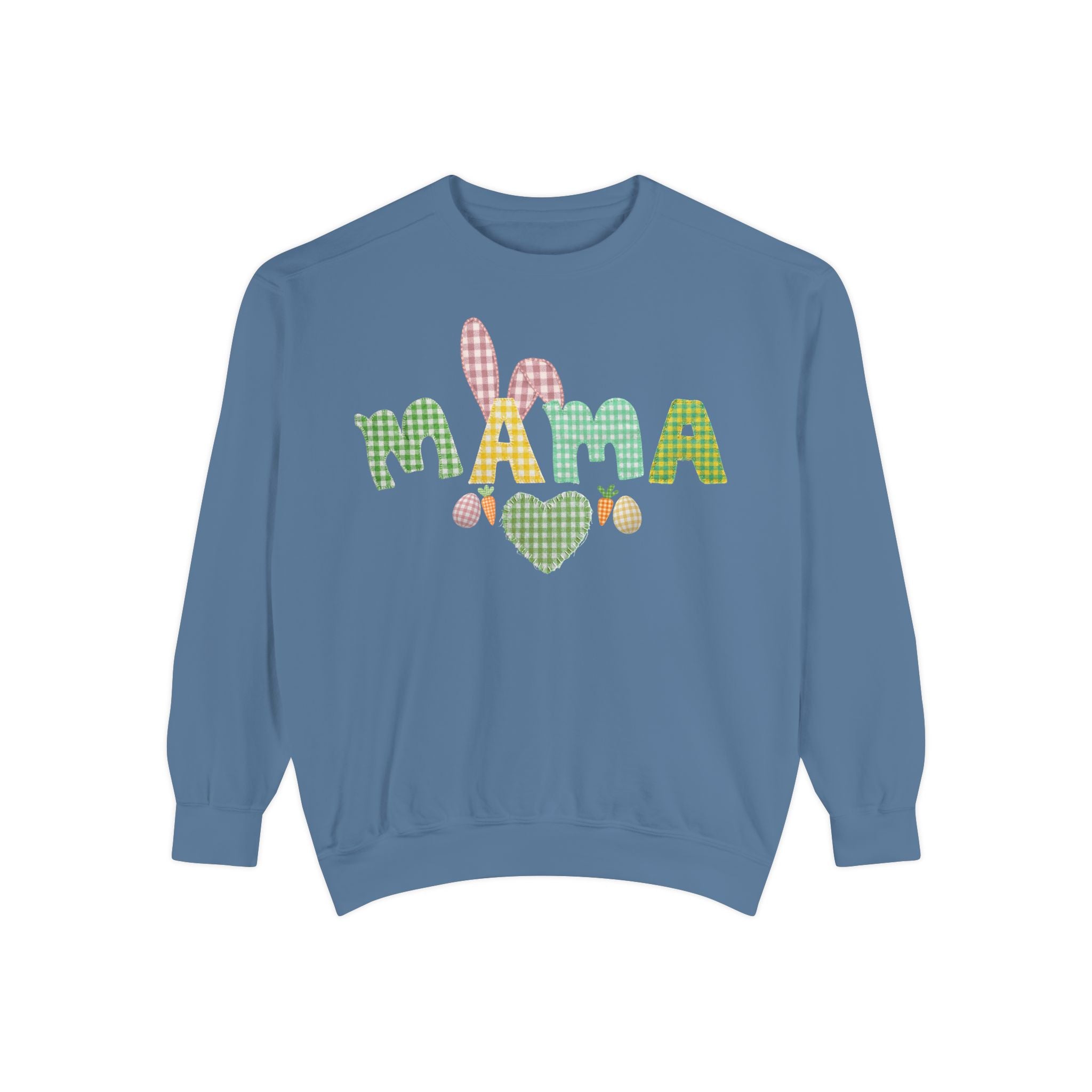 Comfort Colors - Mama Bunny Sweatshirt — Easter Plaid Mom Pullover