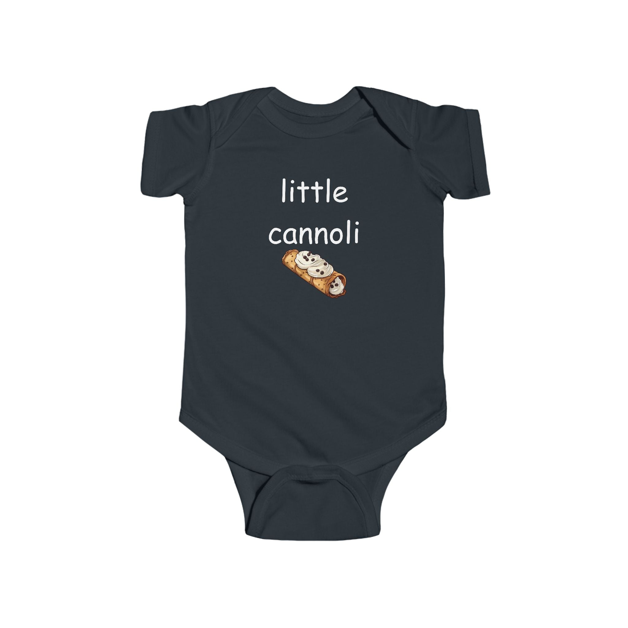 Infant Bodysuit - "Little Cannoli" Cute Italian Dessert Baby Onesie