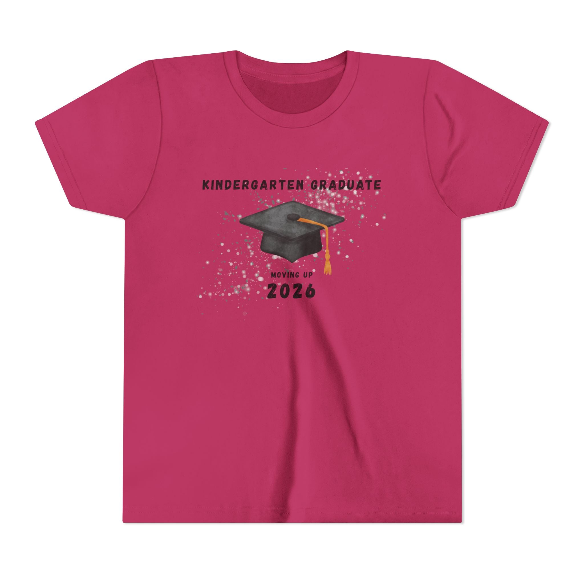 Kindergarten Graduate 2026 Youth Tee — Graduation Cap Graphic