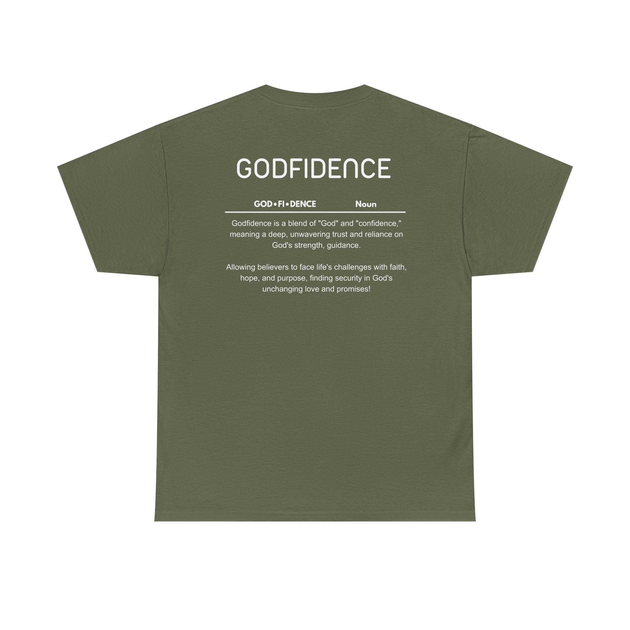 Godfidence definition tee | Christian faith shirt, faith-based typography