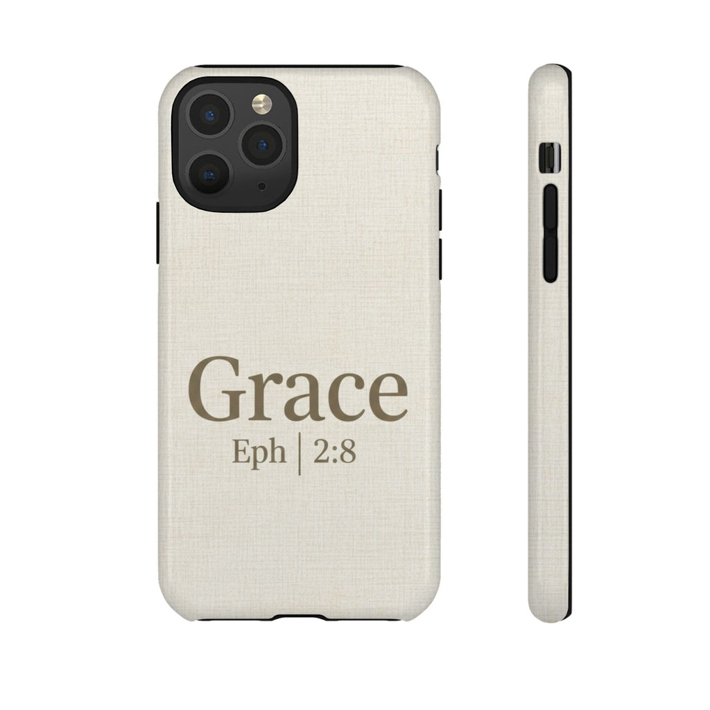 Grace (Ephesians 2:8) Phone Case — Minimalist Christian Inspirational Tough Case