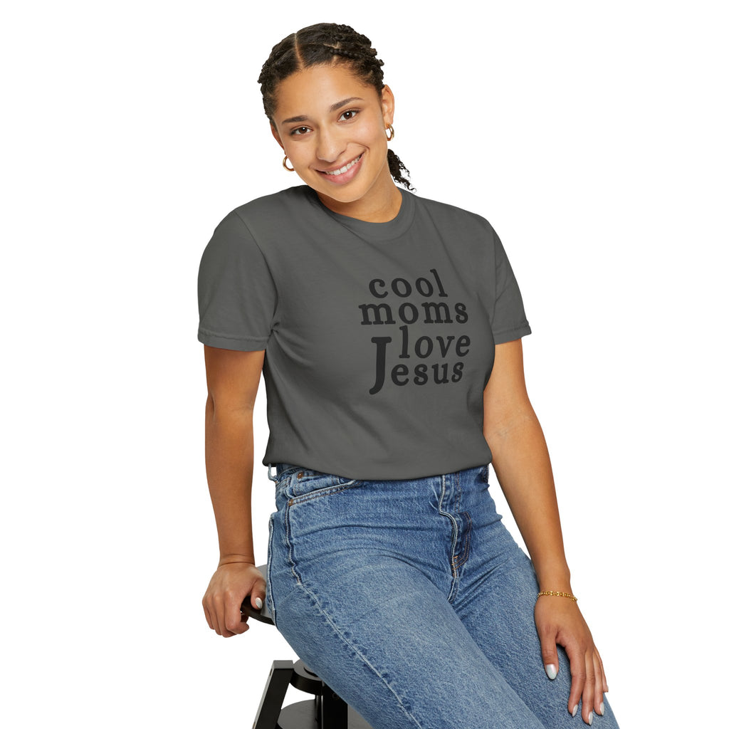 Christian Mom T-Shirt — "Cool Moms Love Jesus" Graphic Tee