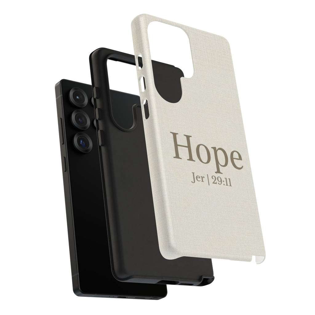 Hope (Jeremiah 29:11) Phone Case — Minimalist Christian Inspirational Cover