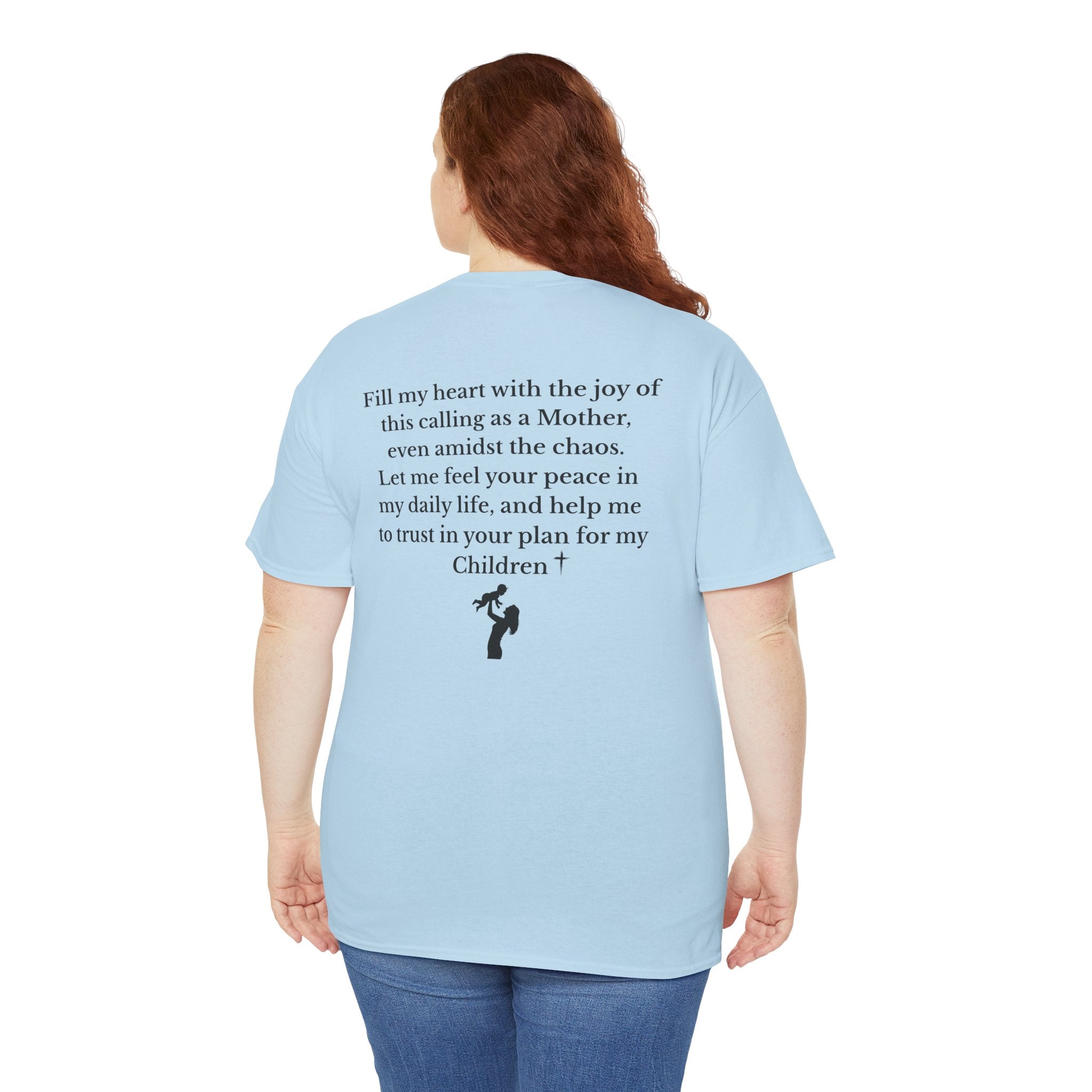 Mama Prayer T-Shirt — Front and Back Design Inspirational Christian Mom Tee with Back Prayer Quote - Mother's Day Gift