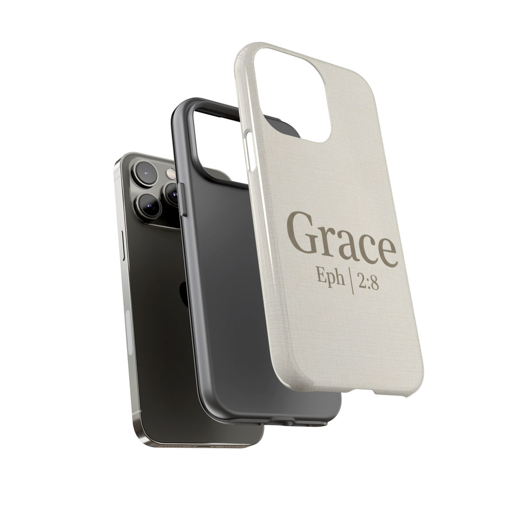 Grace (Ephesians 2:8) Phone Case — Minimalist Christian Inspirational Tough Case