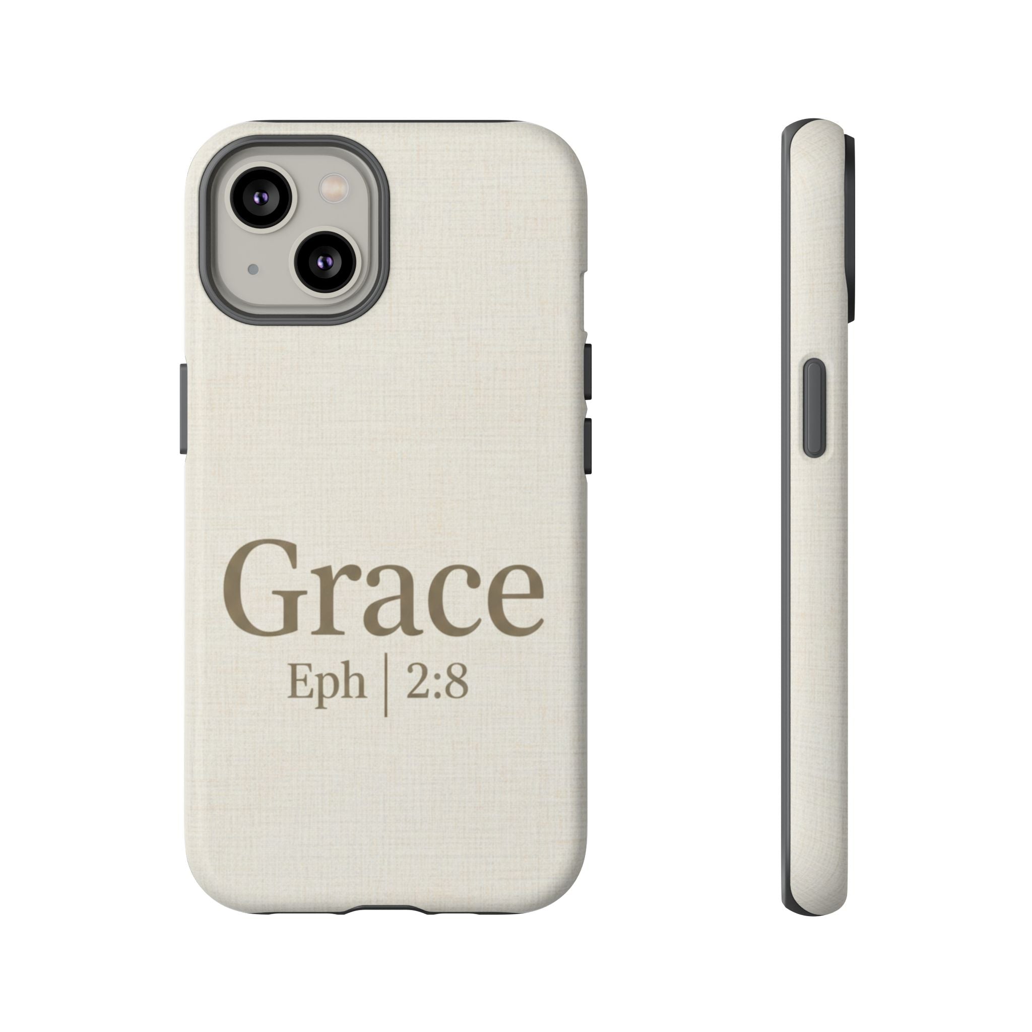 Grace (Ephesians 2:8) Phone Case — Minimalist Christian Inspirational Tough Case