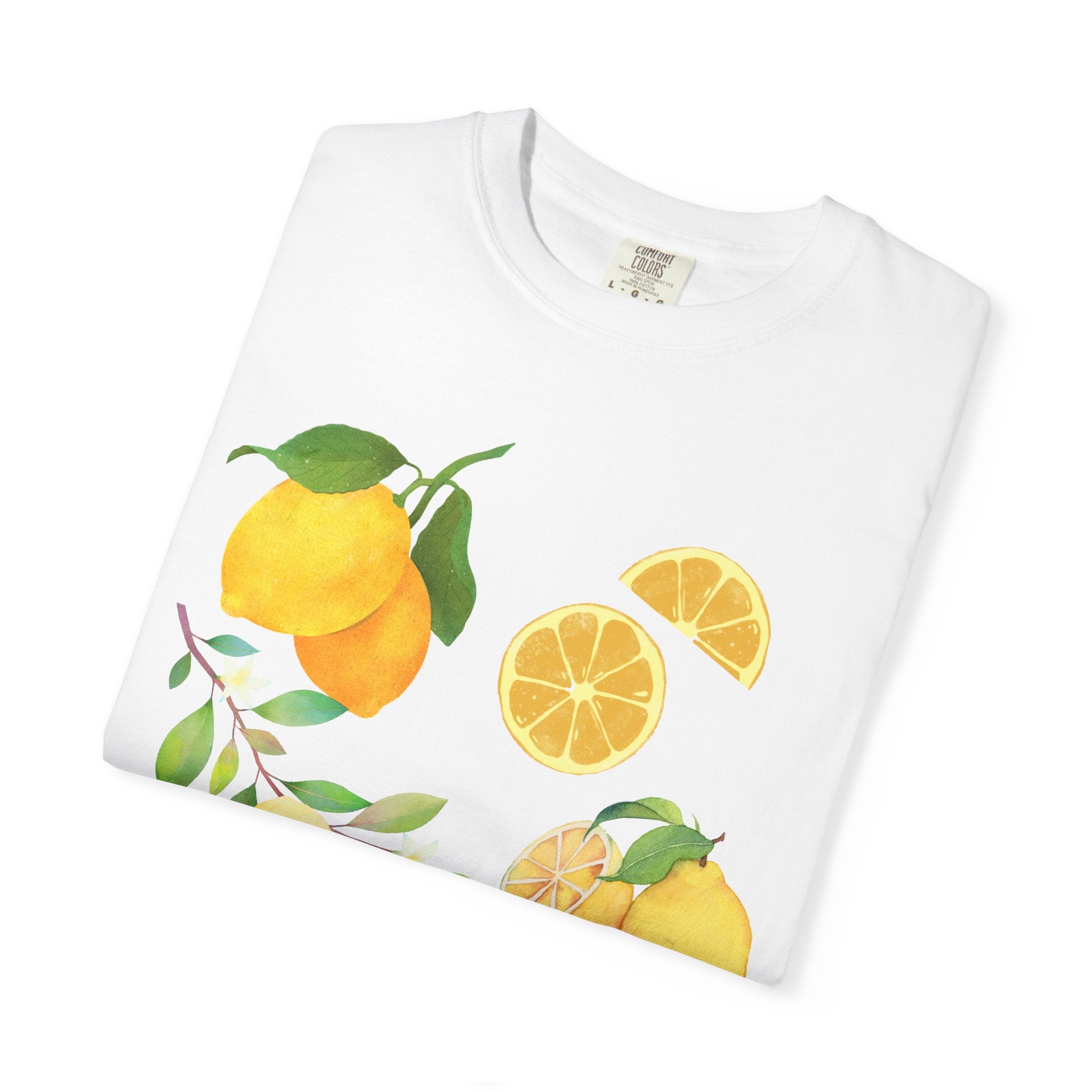 Lemon Branch Floral Comfort Colors T-Shirt