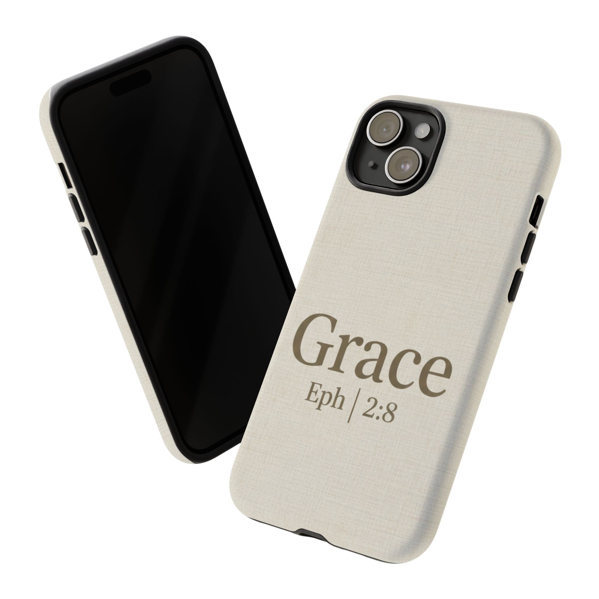 Grace (Ephesians 2:8) Phone Case — Minimalist Christian Inspirational Tough Case