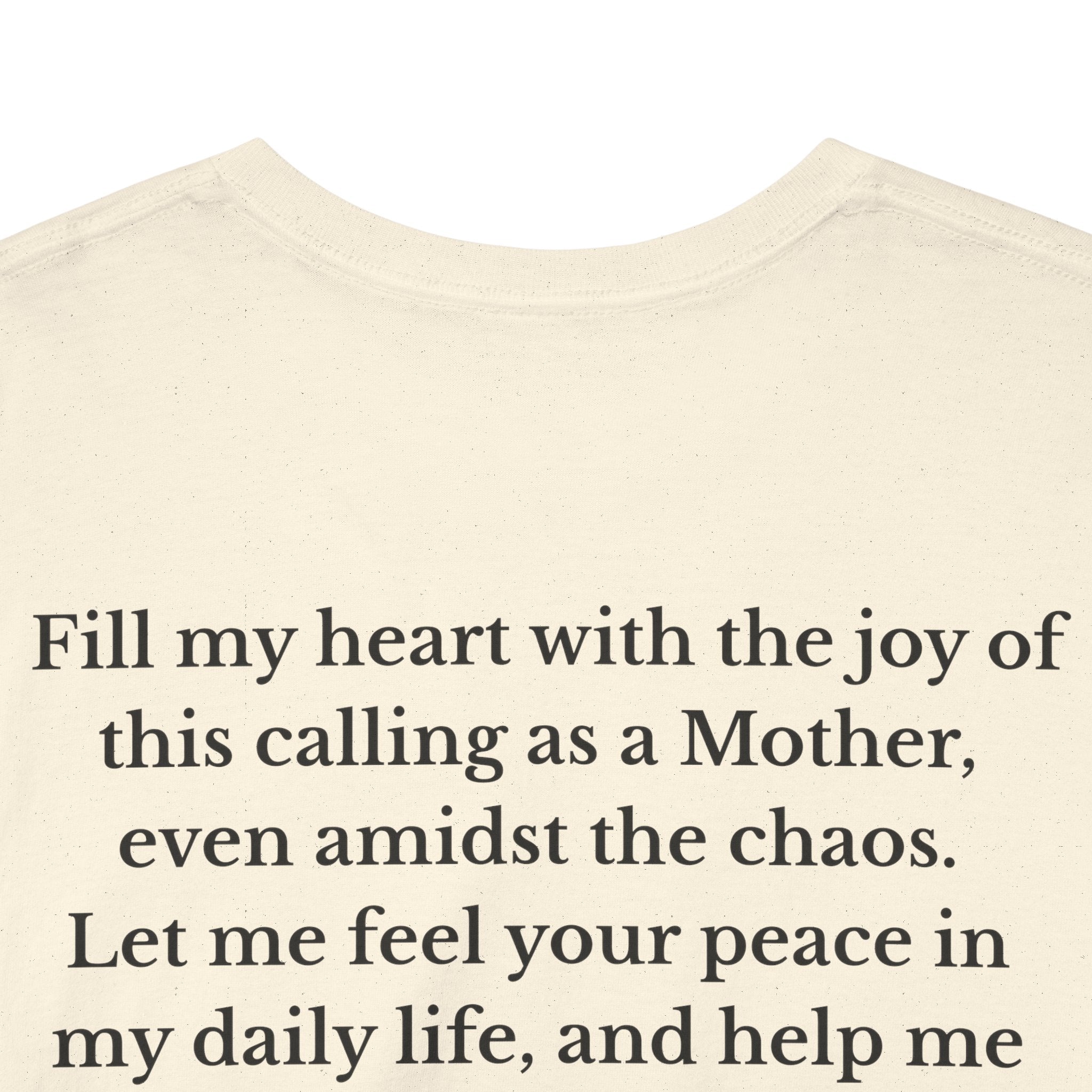 Mama Prayer T-Shirt — Front and Back Design Inspirational Christian Mom Tee with Back Prayer Quote - Mother's Day Gift