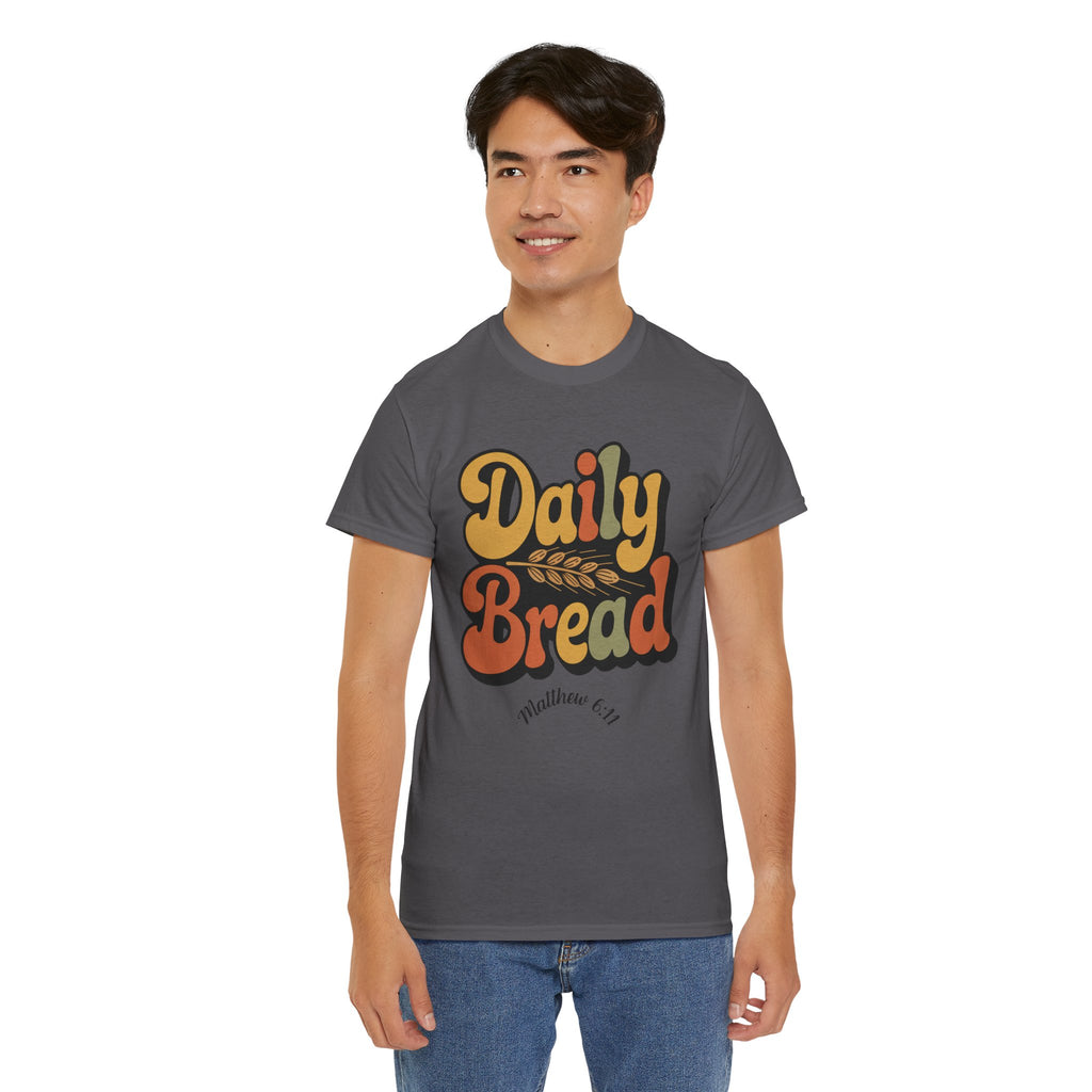Daily Bread Shirt, Matthew 6:11, Retro Christian Shirt, Vintage Faith Shirt, Lord's Prayer Shirt, Christian Gift, Scripture Shirt