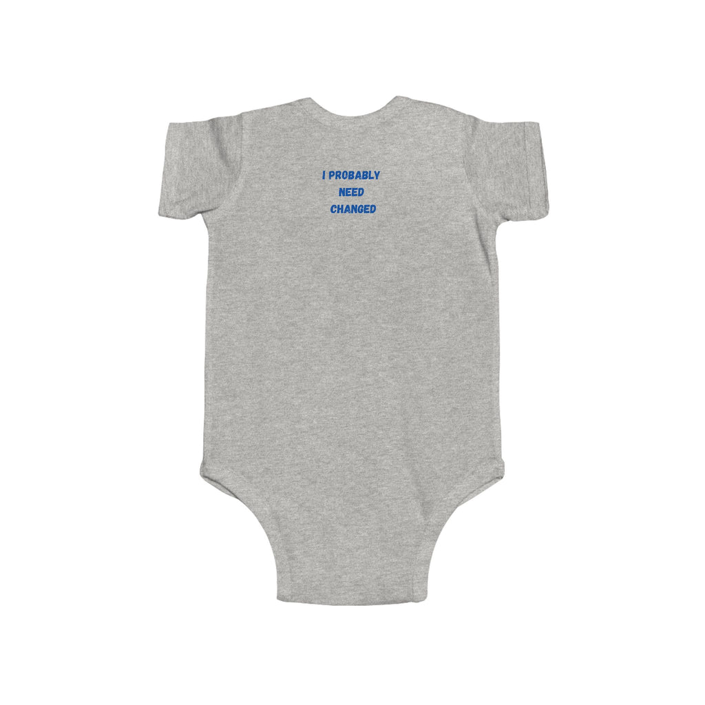 Infant Bodysuit - "Love God Love People" Baby Onesie, Christian Newborn Gift 2 Sided Humor