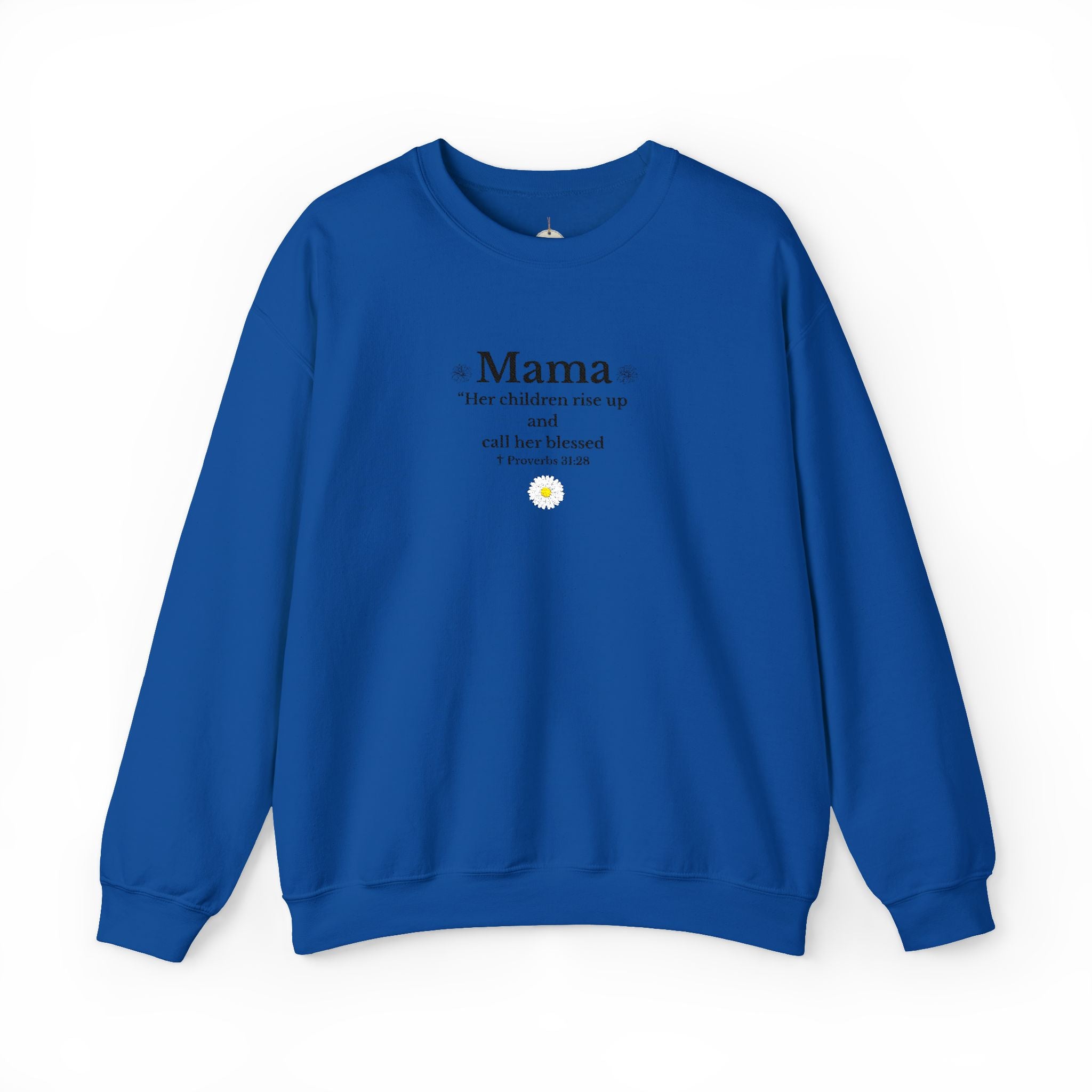 Mama Sunshine Crewneck Sweatshirt — "Mama the sunshine in my soul" Cozy Mom Gift - Embroidered