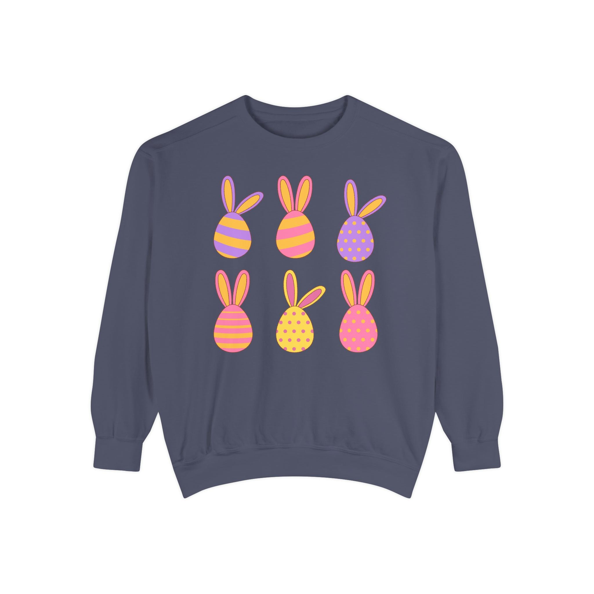 Easter Bunny Egg Sweatshirt — Pastel Bunny-Egg Graphic Pullover