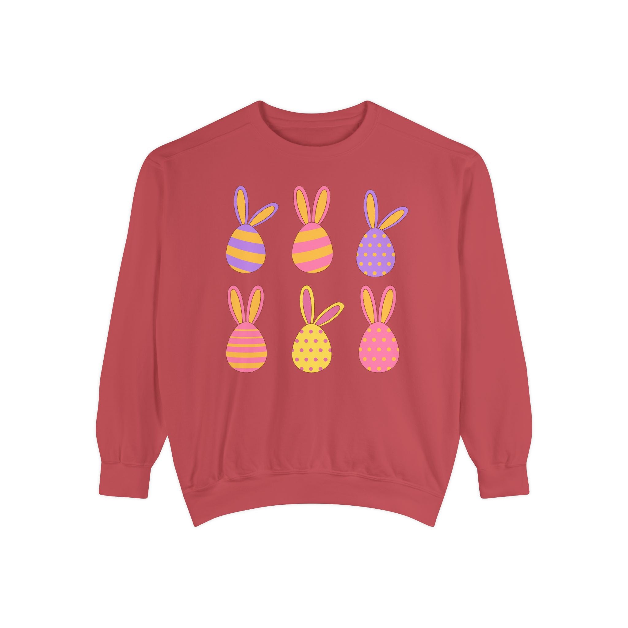 Easter Bunny Egg Sweatshirt — Pastel Bunny-Egg Graphic Pullover