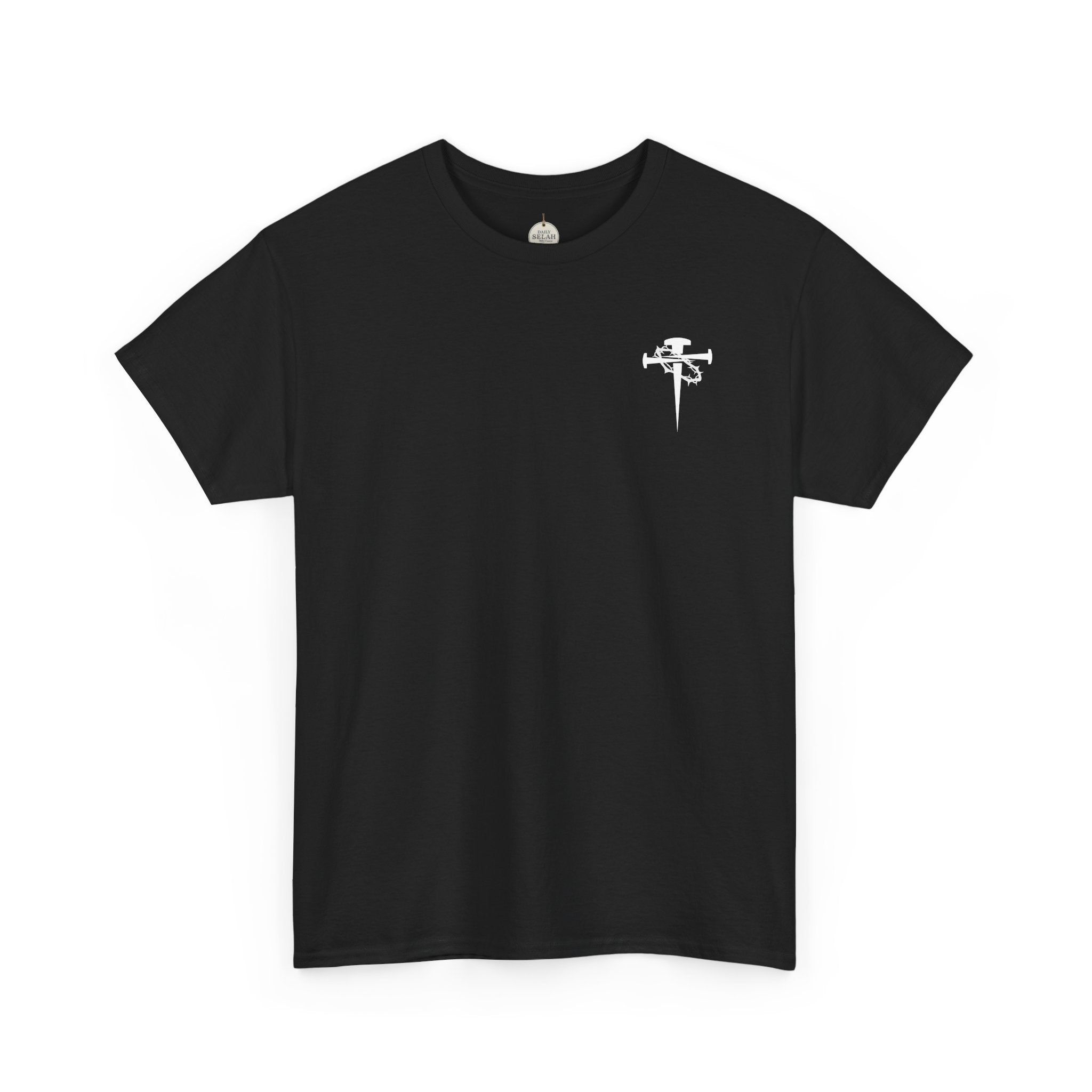 Cross & Dagger with Thorn of Crowns T-Shirt — Minimal Christian Chest Graphic