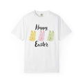 Happy Easter T-Shirt — 3 Pastel Bunny Peeps Spring Holiday Tee