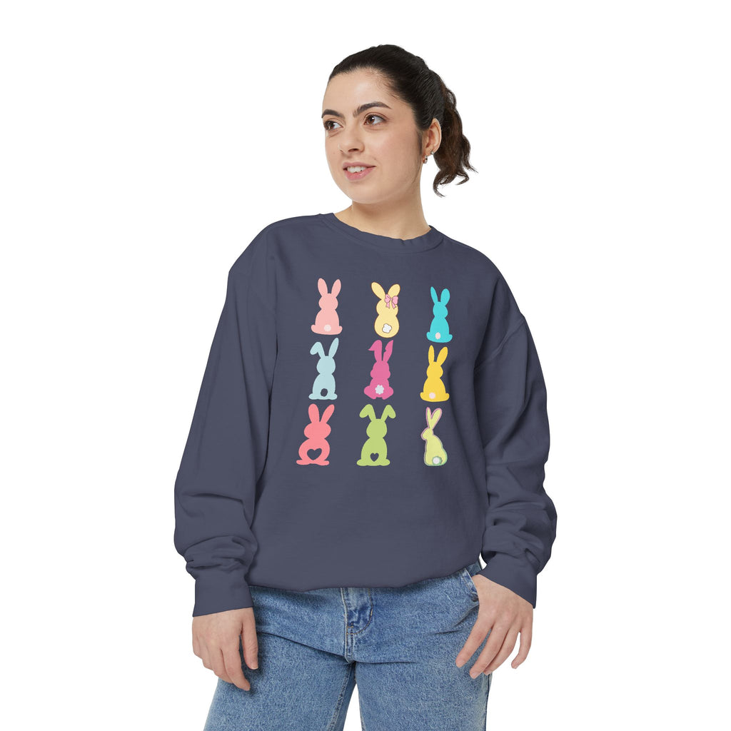 Easter Pastel Bunny Sweatshirt (Comfort Colors Sweatshirt)