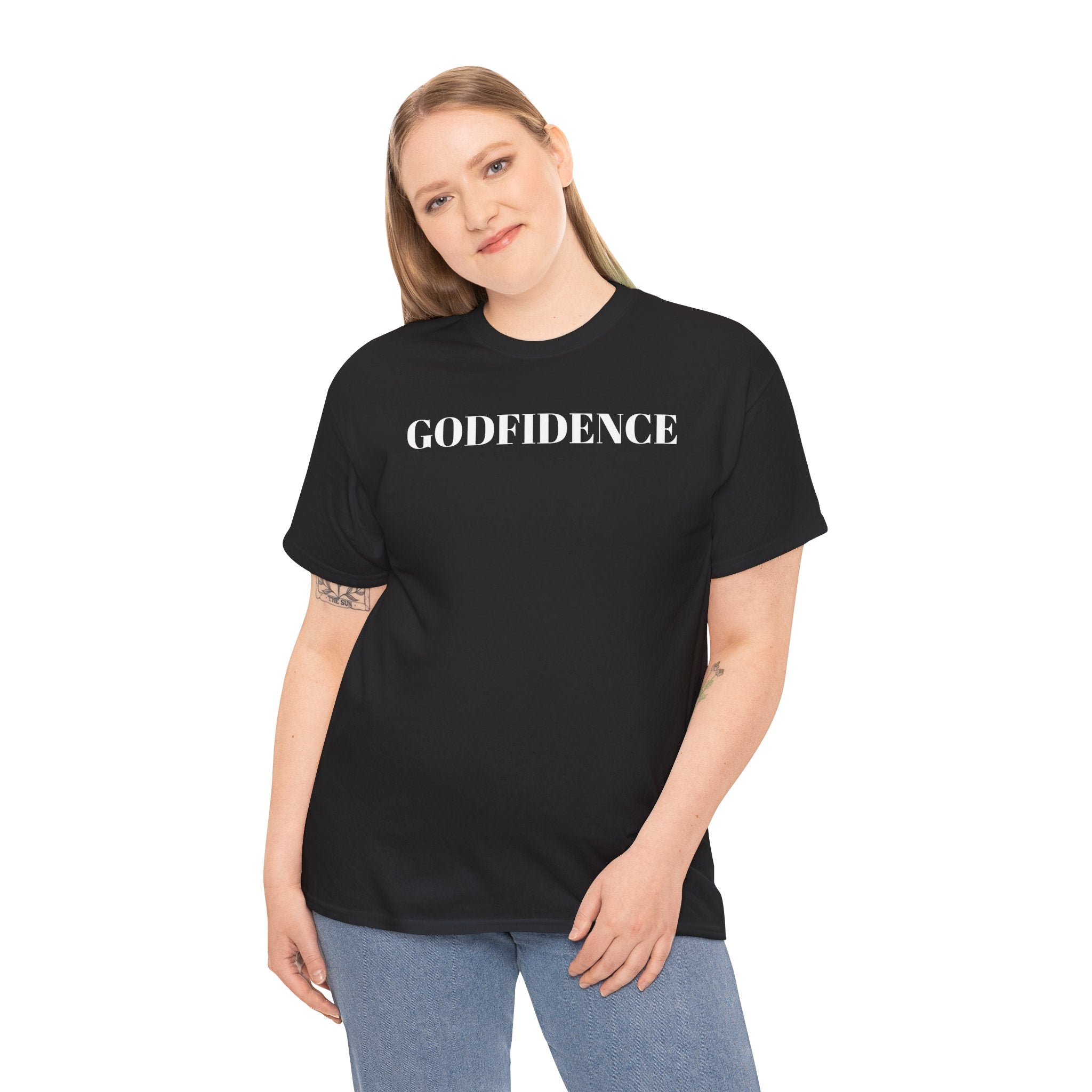 Godfidence definition tee | Christian faith shirt, faith-based typography