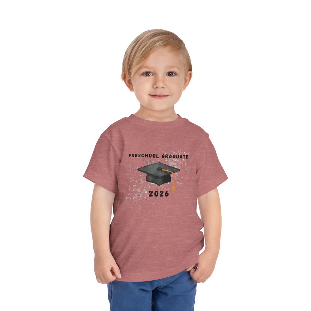 Preschool Graduate 2026 Toddler Tee - Graduation Cap Celebration Shirt