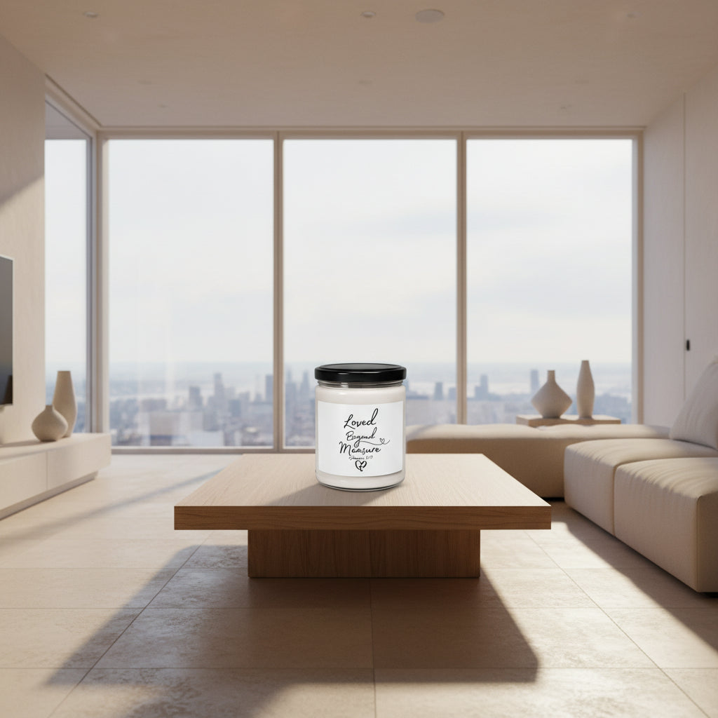 Loved Beyond Measure Soy Candle — 9oz Scented Jar (Ephesians 3:19 Inspired)