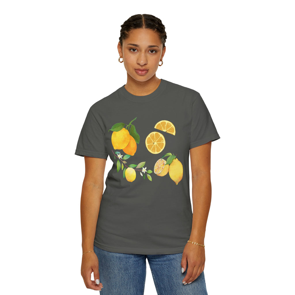Lemon Branch Floral Comfort Colors T-Shirt