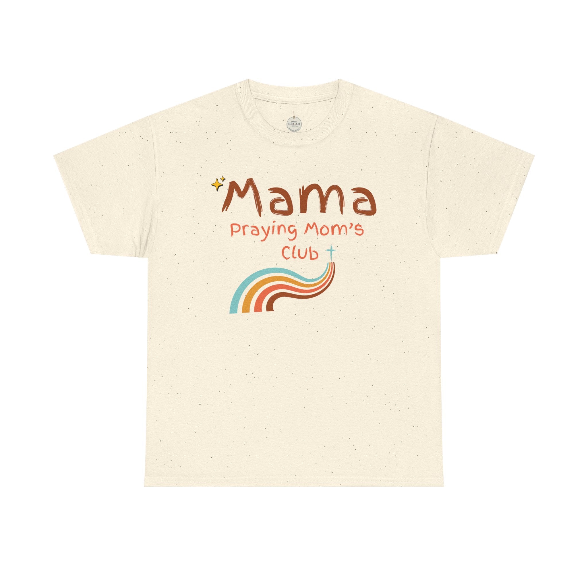 Mama Praying Mom's Club Tee — Inspirational Christian Mama T-Shirt with Rainbow - Mother's Day Gift