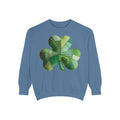 Shamrock Patchwork Sweatshirt — St. Patrick’s Day Green Clover Crewneck