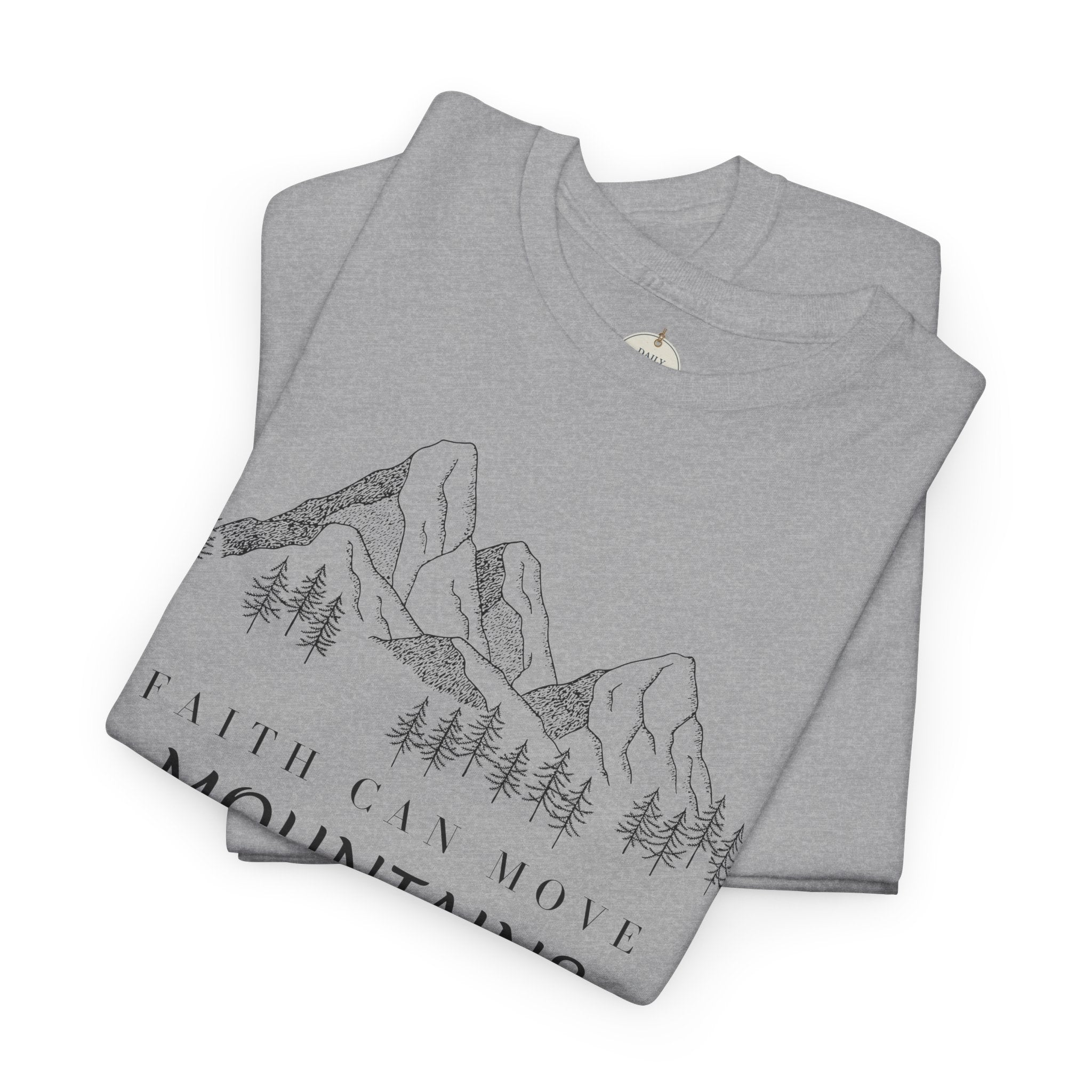 Faith Can Move Mountains T-Shirt | Christian Women's Tee