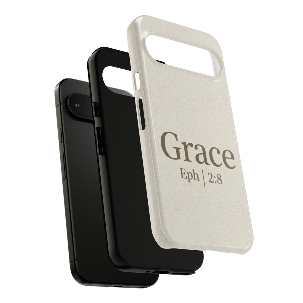 Grace (Ephesians 2:8) Phone Case — Minimalist Christian Inspirational Tough Case