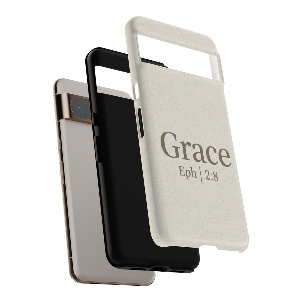 Grace (Ephesians 2:8) Phone Case — Minimalist Christian Inspirational Tough Case